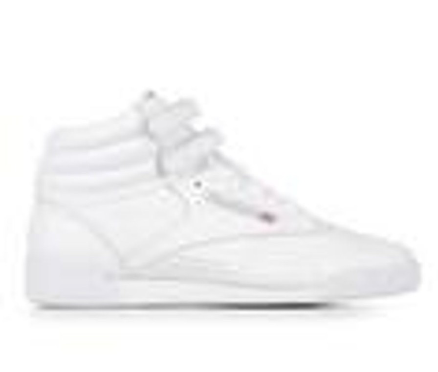 Kids Reebok Athletics & Sneakers | Girls' Reebok Big Kid Freestyle Hi Basketball Shoes White/White