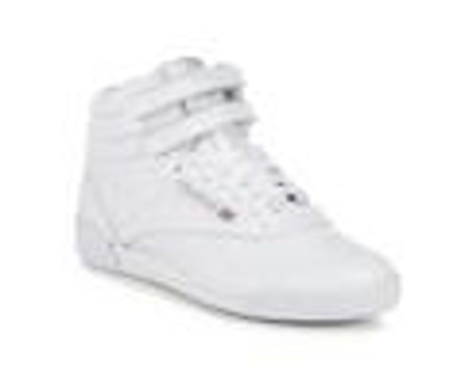 Kids Reebok Athletics & Sneakers | Girls' Reebok Big Kid Freestyle Hi Basketball Shoes White/White