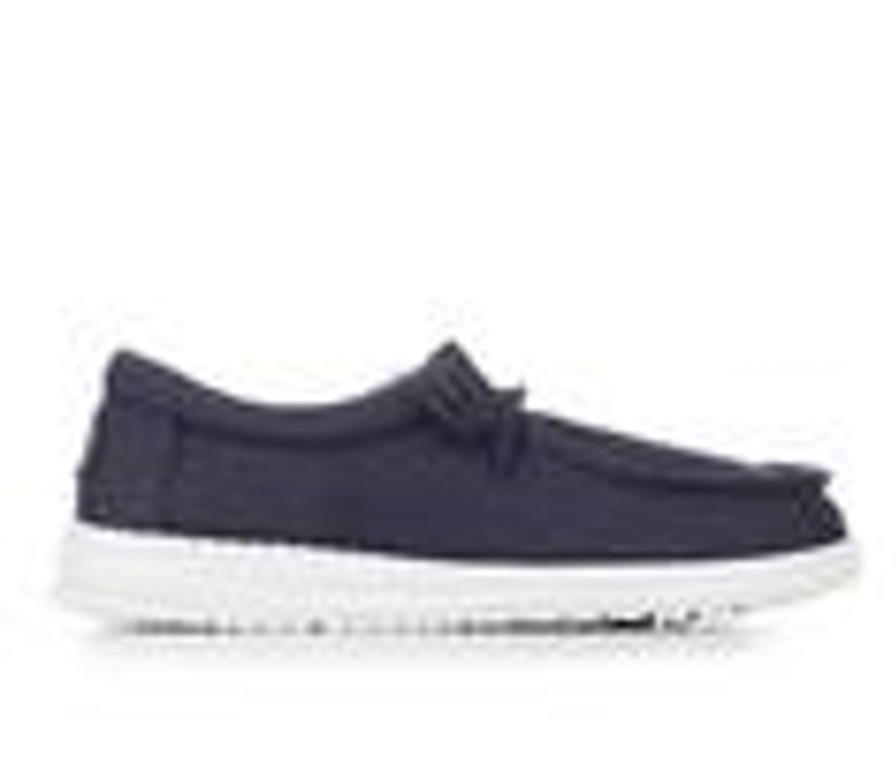 Kids HEYDUDE Casual | Boys' Heydude Little Kid & Big Kid Wally Youth 2 Slip-On Shoes Navy