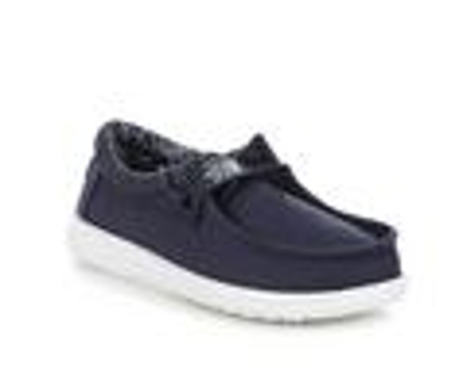 Kids HEYDUDE Casual | Boys' Heydude Little Kid & Big Kid Wally Youth 2 Slip-On Shoes Navy