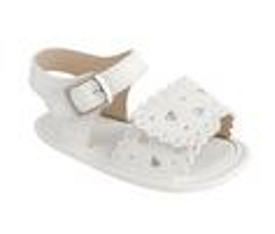 Kids Baby Deer Sandals | Girls' Baby Deer Infant Patricia Crib Shoes Sandals White