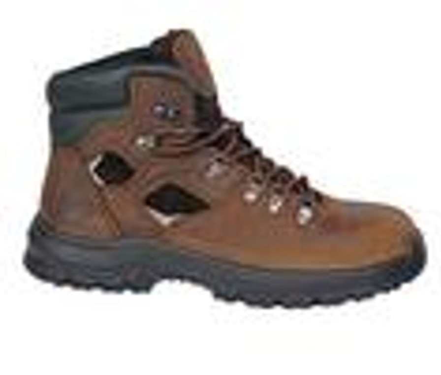 Men Hoss Boot Waterproof | Men'S Hoss Boot Adam Steel Toe Work Boots Brown