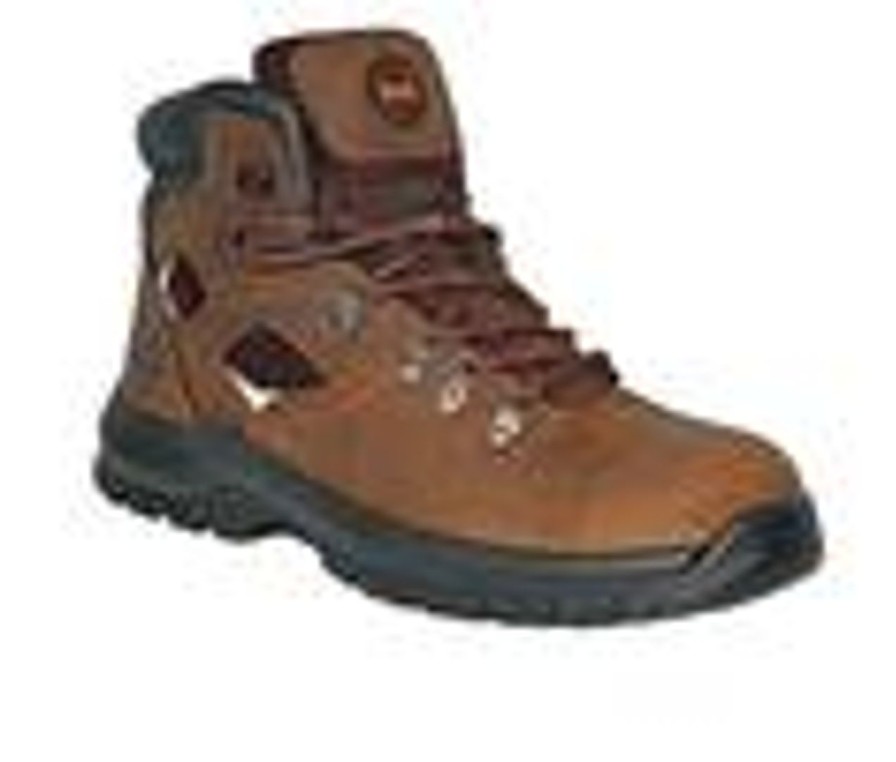 Men Hoss Boot Waterproof | Men'S Hoss Boot Adam Steel Toe Work Boots Brown