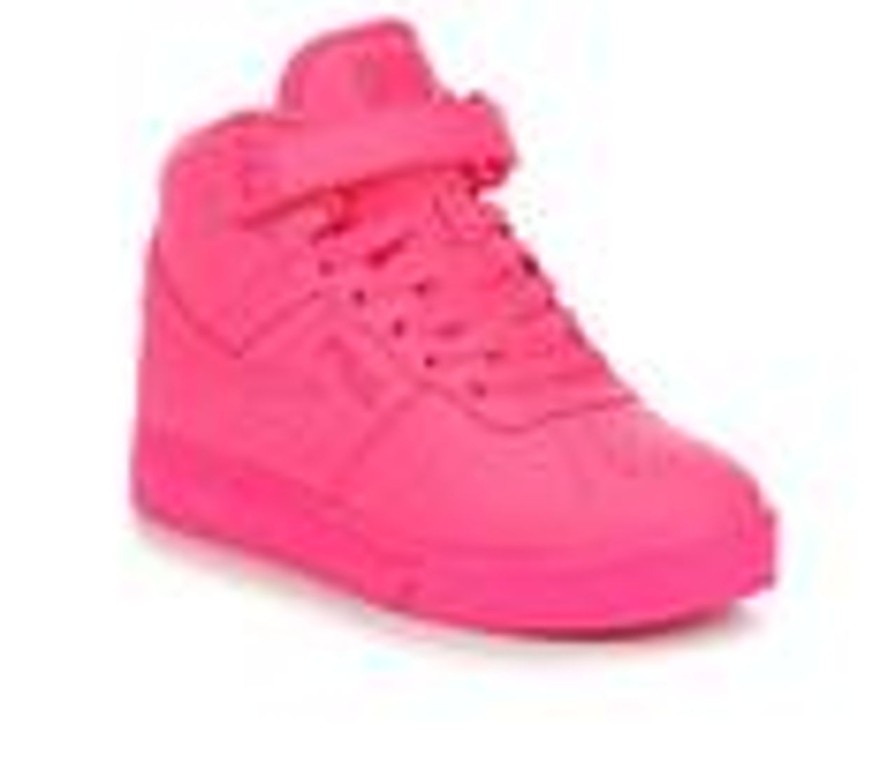 Kids Fila Athletics & Sneakers | Girls' Fila Little Kid & Big Kid Vulc 13 Knockout High-Top Sneakers Pink/Pink/Pink