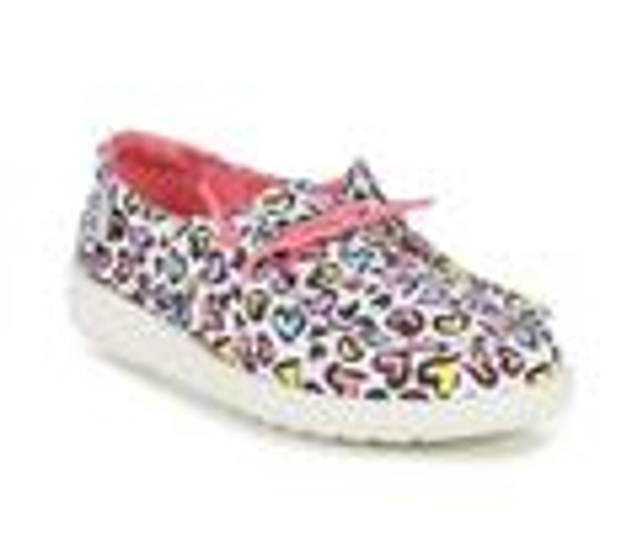 Kids HEYDUDE Casual | Girls' Heydude Little Kid & Big Kid Wendy Youth Cat Slip-On Shoes White Leopard