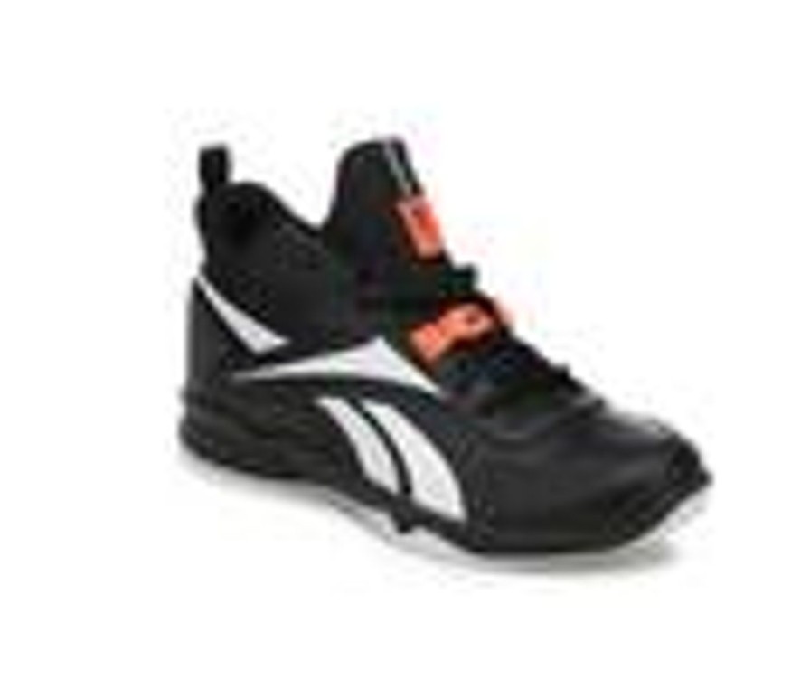 Kids Reebok Athletics & Sneakers | Boys' Reebok Little Kid & Big Kid More Buckets Basketball Shoes Blk/White/Orng