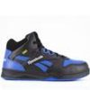 Men REEBOK WORK Electric Hazard | Men'S Reebok Work Bb4500 Rb4166 High-Top Work Sneakers Black/ Blue