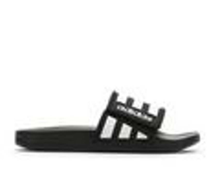 Kids Adidas Sandals | Boys' Adidas Little Kid & Big Kid Adilette Comfort Ad Slides Black/White