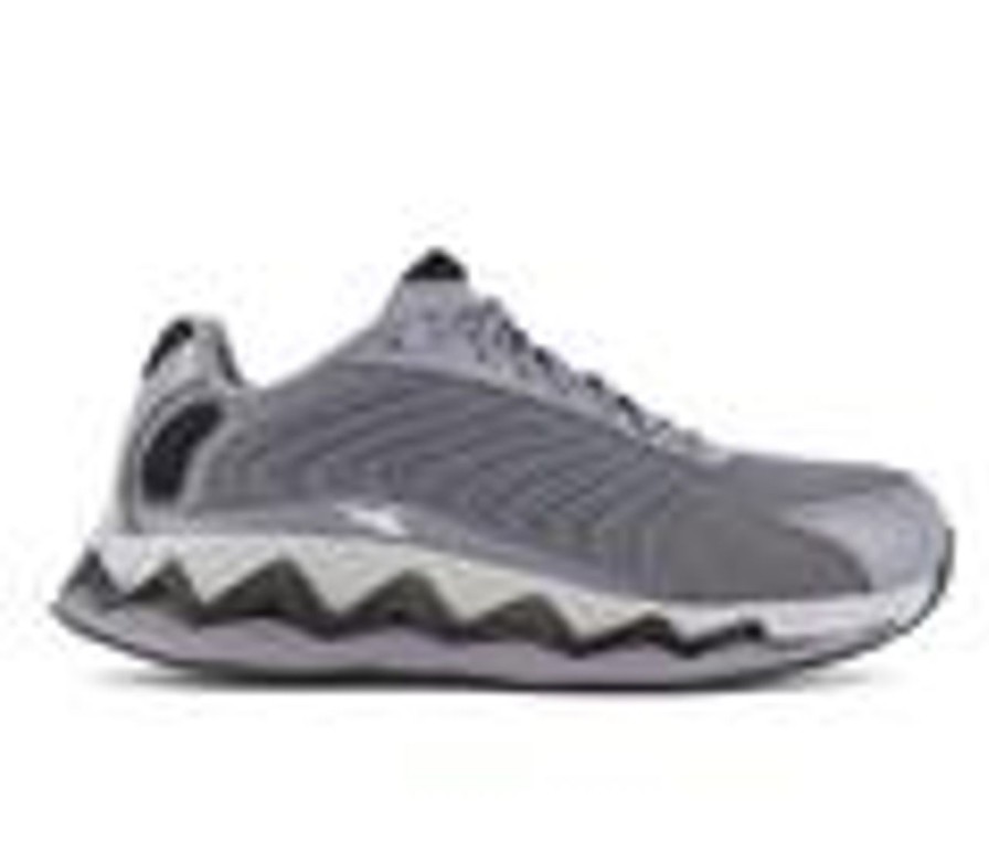 Men REEBOK WORK Electric Hazard | Men'S Reebok Work Zig Elusion Heritage Work Rb3224 Work Shoes Grey/Black