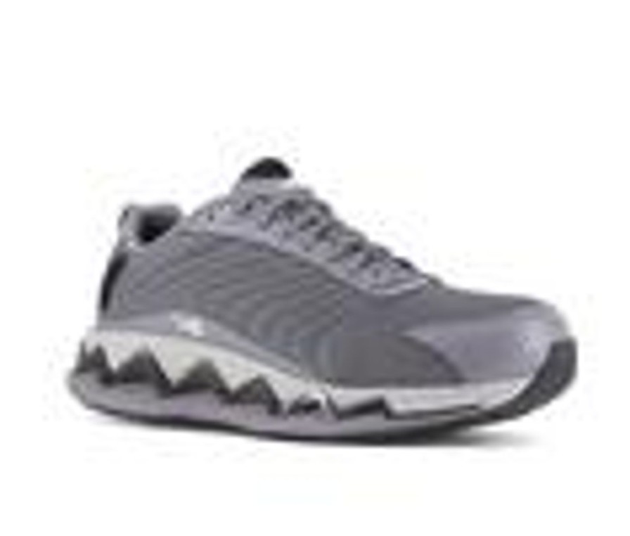 Men REEBOK WORK Electric Hazard | Men'S Reebok Work Zig Elusion Heritage Work Rb3224 Work Shoes Grey/Black