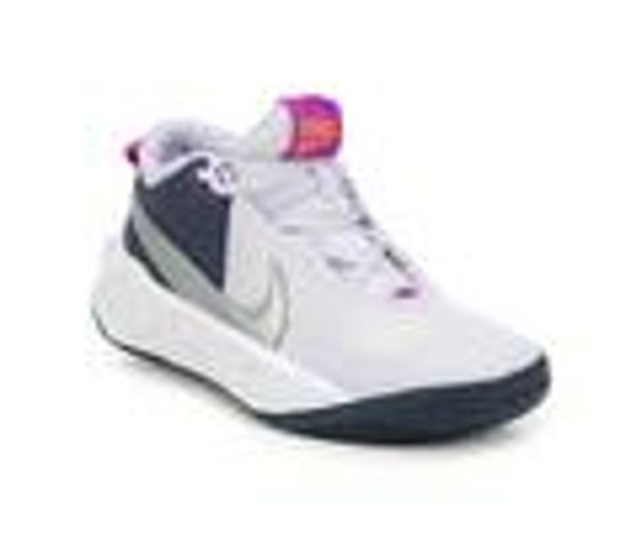 Kids Nike Athletics & Sneakers | Girls' Nike Big Kid Team Hustle D10 Special Edition Basketball Shoes Purple/Slvr/Blu