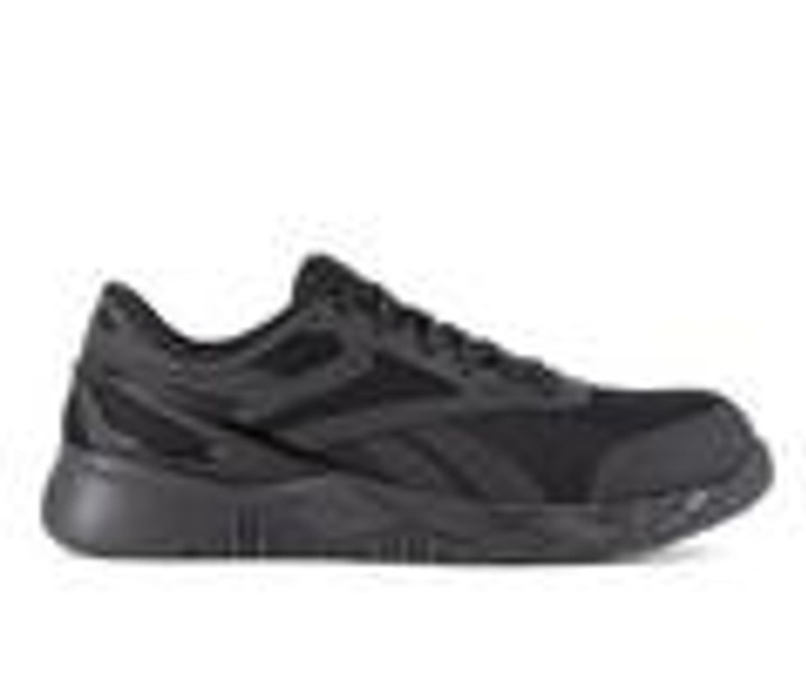 Men REEBOK WORK Electric Hazard | Men'S Reebok Work Nanoflex Tr Rb3315 Work Shoes Black