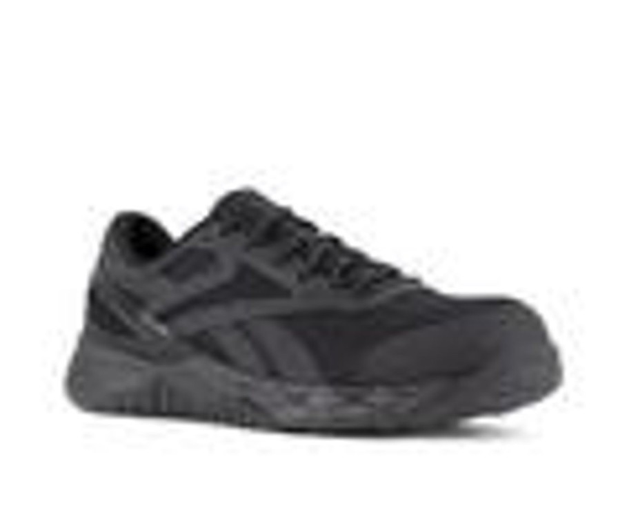 Men REEBOK WORK Electric Hazard | Men'S Reebok Work Nanoflex Tr Rb3315 Work Shoes Black