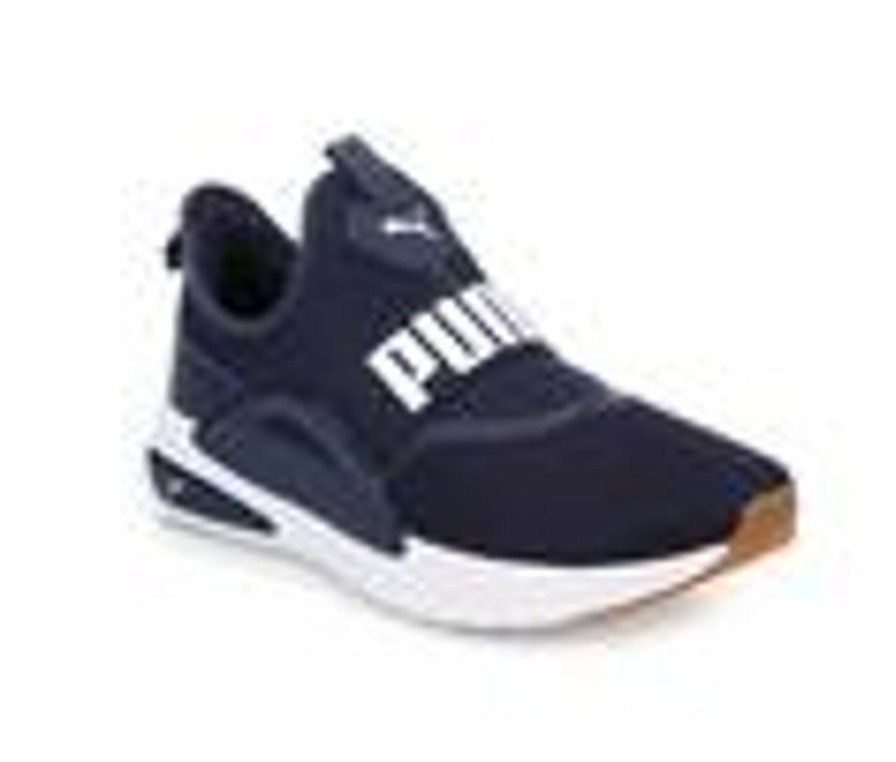 Men Puma Cross Training | Men'S Puma Softride Enzo Evo Slip Sneakers Navy/White