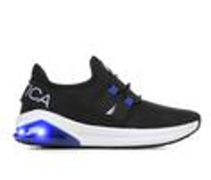 Kids Nautica Casual | Boys' Nautica Little Kid Neave Buoy Light-Up Sneakers Black/Cobalt