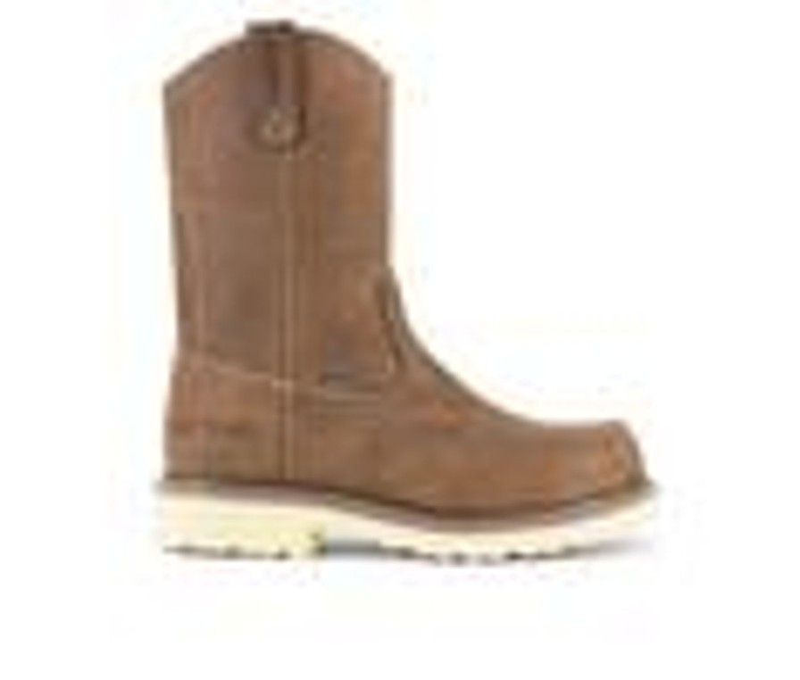 Men Iron Age Waterproof | Men'S Iron Age Ia5093 Solidifier Waterproof Work Boots Brown