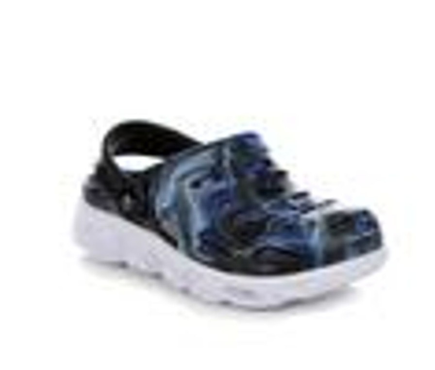 Kids Cali Gear Casual | Boys' Cali Gear Little Kid & Big Kid Hypno Flash Light-Up Clogs Royal Bl/Black