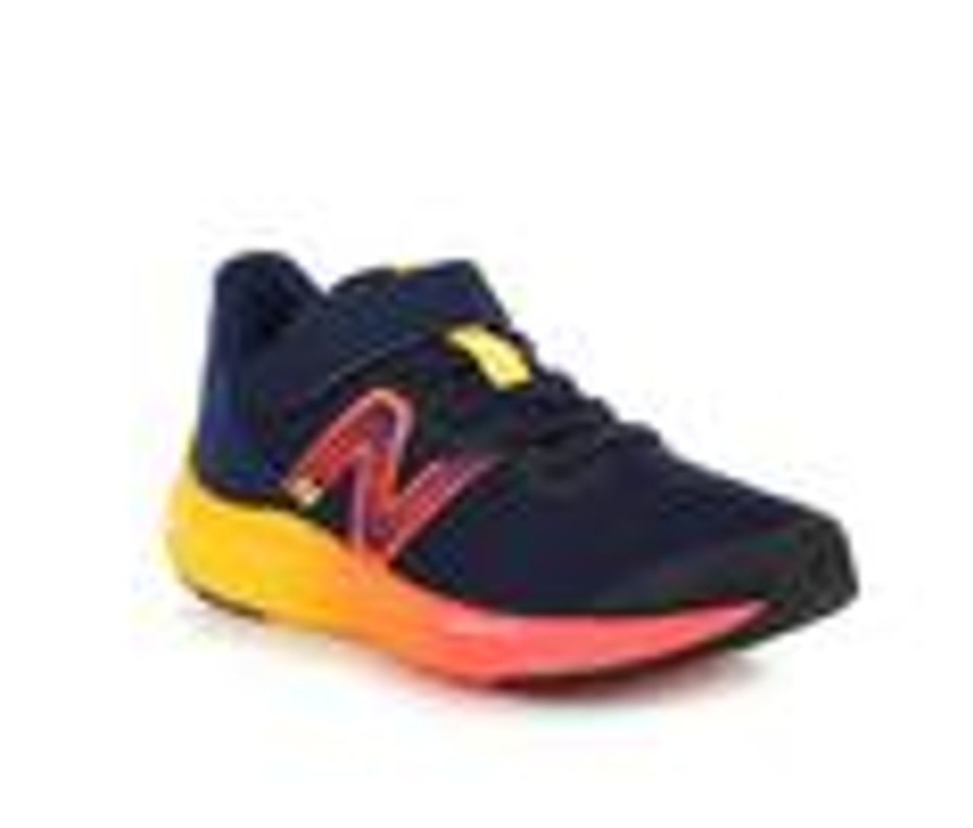 Kids New Balance Athletics & Sneakers | Boys' New Balance Little Kid Arishi V4 Wide Width Running Shoes Navy/Elecred