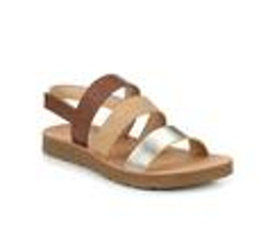 Kids Soda Sandals | Girls' Soda Little Kid & Big Kid Stephanie Sandals Tan/Smooth Gold