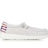 Kids HEYDUDE Casual | Boys' Heydude Little Kid & Big Kid Wally Youth Flag Slip-On Shoes White/Patriotic