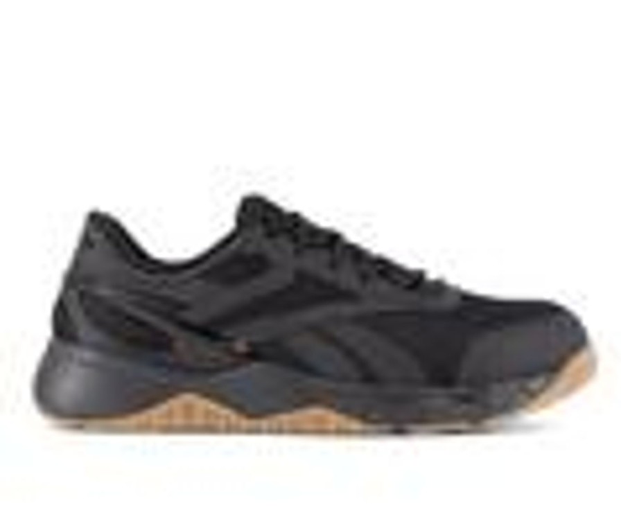 Men REEBOK WORK Composite And Alloy Toe | Men'S Reebok Work Nanoflex Tr Work 3317 Work Shoes Black/Gum