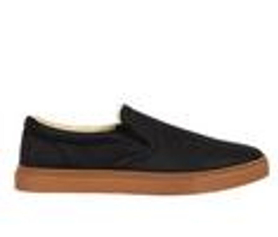 Men Deer Stags Slip-Ons | Men'S Deer Stags Tillard Slip-On Sneakers Black