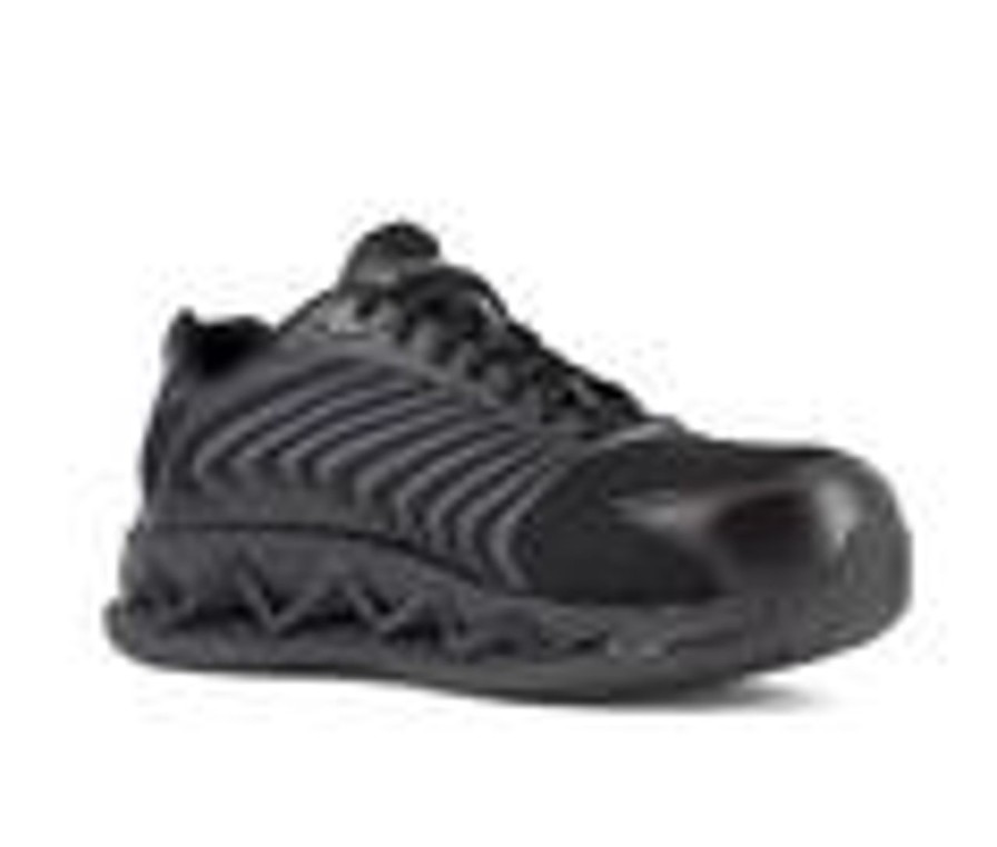 Men REEBOK WORK Composite And Alloy Toe | Men'S Reebok Work Zig Elusion Heritage Work Rb3220 Work Shoes Black