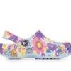 Kids Crocs Casual | Girls' Crocs Little Kid & Big Kid Classic Retro Flora Blue/Multi