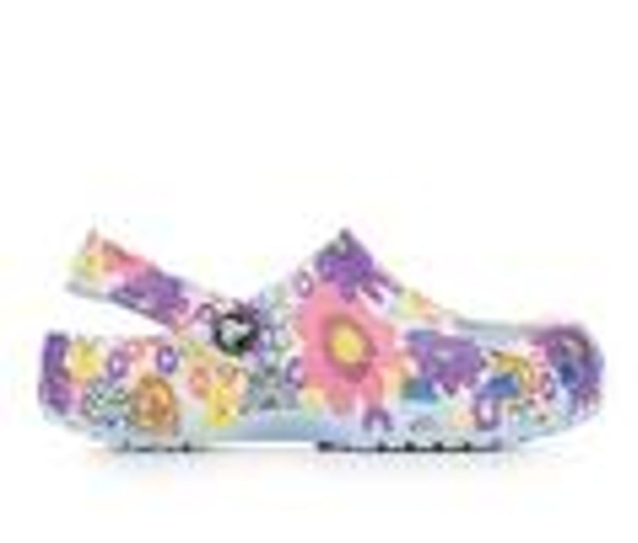 Kids Crocs Casual | Girls' Crocs Little Kid & Big Kid Classic Retro Flora Blue/Multi