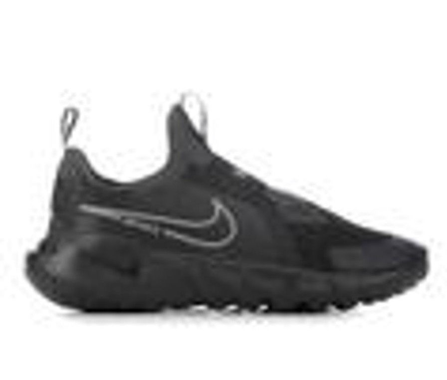 Kids Nike Athletics & Sneakers | Kids' Nike Little Kid Flex Runner 2 Slip-On Running Shoes Grey/Blk/Blue