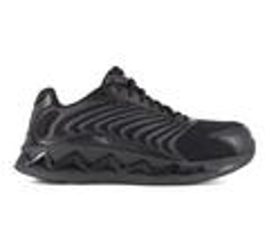 Men REEBOK WORK Composite And Alloy Toe | Men'S Reebok Work Zig Elusion Heritage Work Rb302 Work Shoes Black