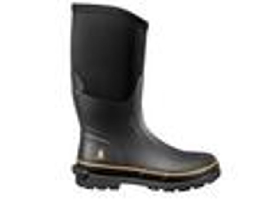 Men Carhartt Electric Hazard | Men'S Carhartt Cmv1451 Nano-Composite Toe Rubber Work Boots Black