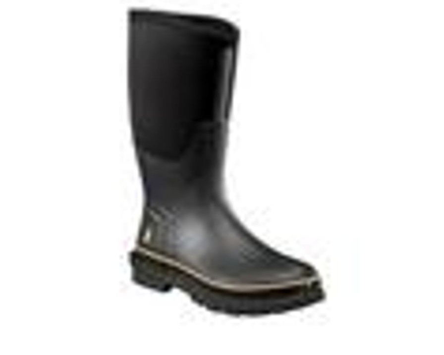 Men Carhartt Electric Hazard | Men'S Carhartt Cmv1451 Nano-Composite Toe Rubber Work Boots Black