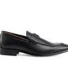 Men Tommy Hilfiger Loafers | Men'S Tommy Hilfiger Sawlin Dress Shoes Black