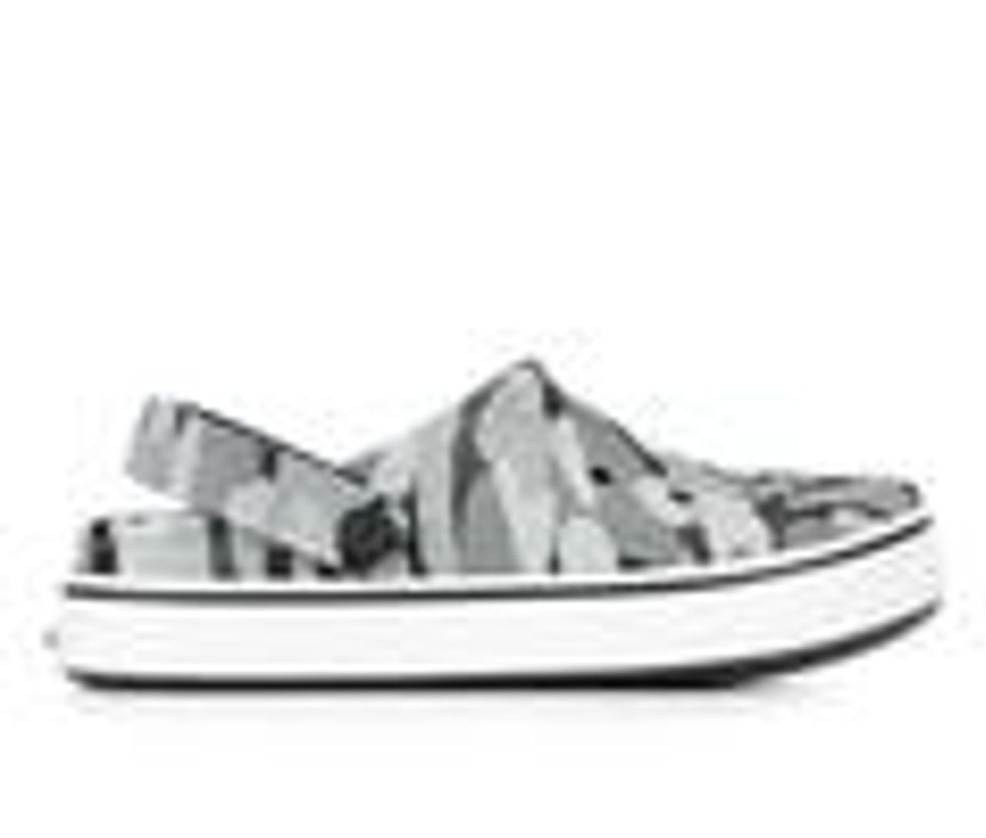 Kids Crocs Casual | Boys' Crocs Kittle Kid & Big Kid Off Court Camo Redux Clog Black/White