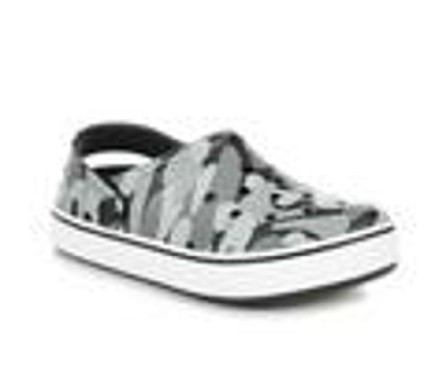 Kids Crocs Casual | Boys' Crocs Kittle Kid & Big Kid Off Court Camo Redux Clog Black/White