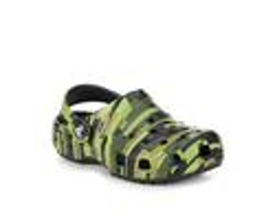 Kids Crocs Sandals | Boys' Crocs Infant Classic Digi Camo Clog 4-10 Black/Multi