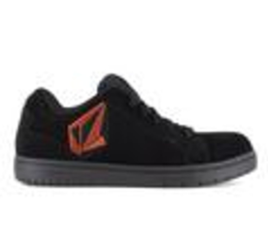 Men Volcom Work Composite And Alloy Toe | Men'S Volcom Work Stone Ct Work Shoes Black/Red