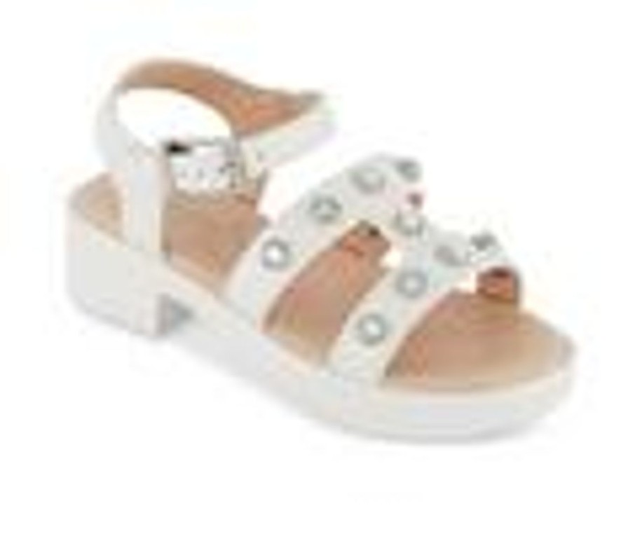 Kids Jessica Simpson Sandals | Girls' Jessica Simpson Tessa Stone 11-5 Sandals White