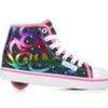 Kids Heelys Casual | Girls' Heelys Veloz Mid Sneakers Denim/Rainbow