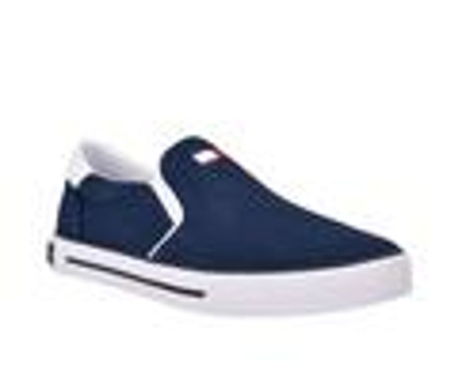 Men Tommy Hilfiger Slip-Ons | Men'S Tommy Hilfiger Roaklyn Slip-On Sneakers Navy