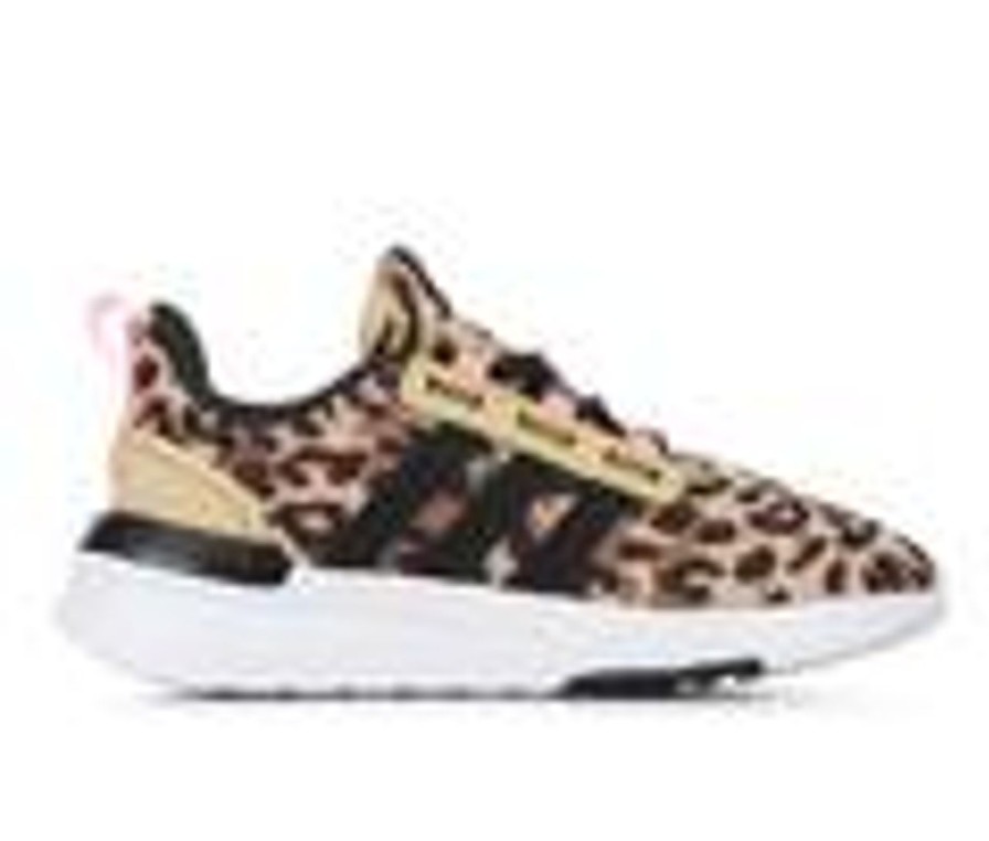 Kids Adidas Athletics & Sneakers | Girls' Adidas Little Kid & Big Kid Racer Tr 21 Print Sustainable Running Shoes Leopard