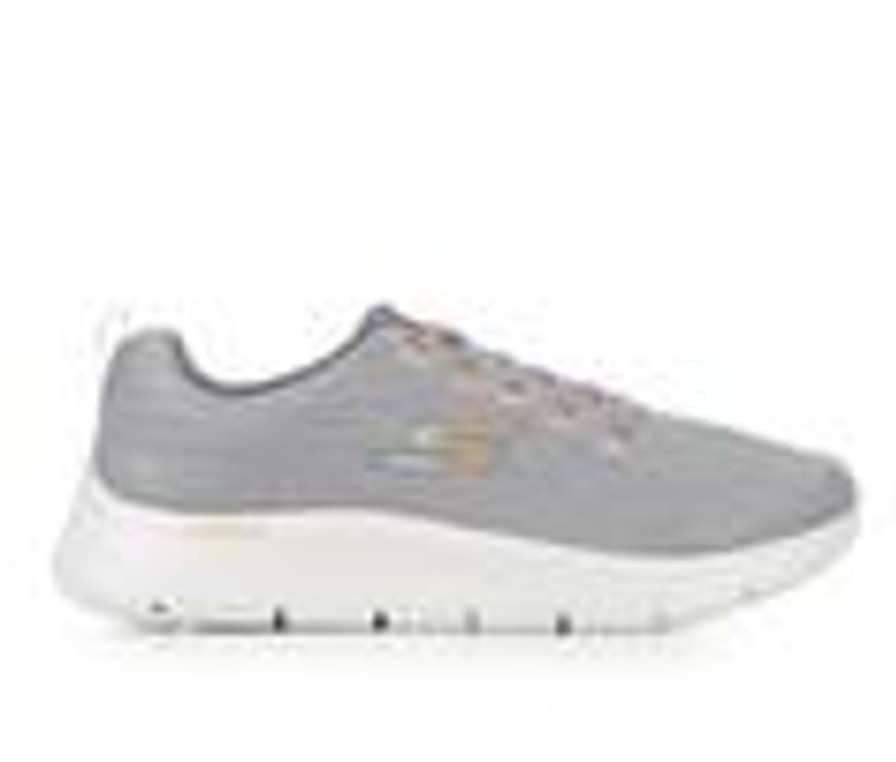 Men Skechers Walking And Hiking | Men'S Skechers 216481 Go Walk Flex Walking Shoes Grey/Orange