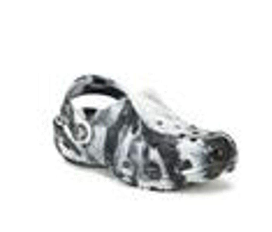 Kids Crocs Sandals | Kids' Crocs Little Kid & Big Kid Classic Marbled 2 Clogs Black/White