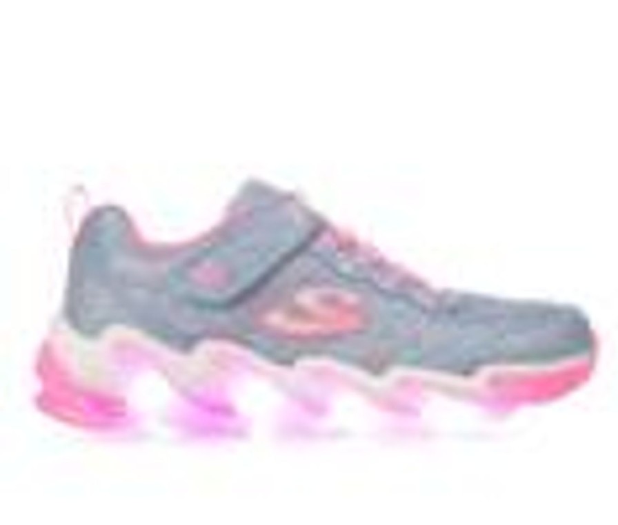 Kids Skechers Casual | Girls' Skechers Little Kid & Big Kid Hyper Surge Light-Up Sneakers Lightblue/Pink