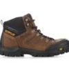 Men Caterpillar Soft Toe | Men'S Caterpillar Threshold Waterproof Soft Toe Work Boots Brown