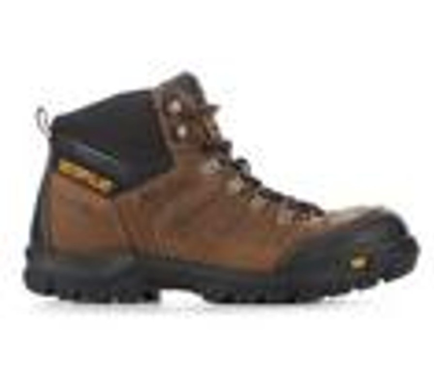 Men Caterpillar Soft Toe | Men'S Caterpillar Threshold Waterproof Soft Toe Work Boots Brown