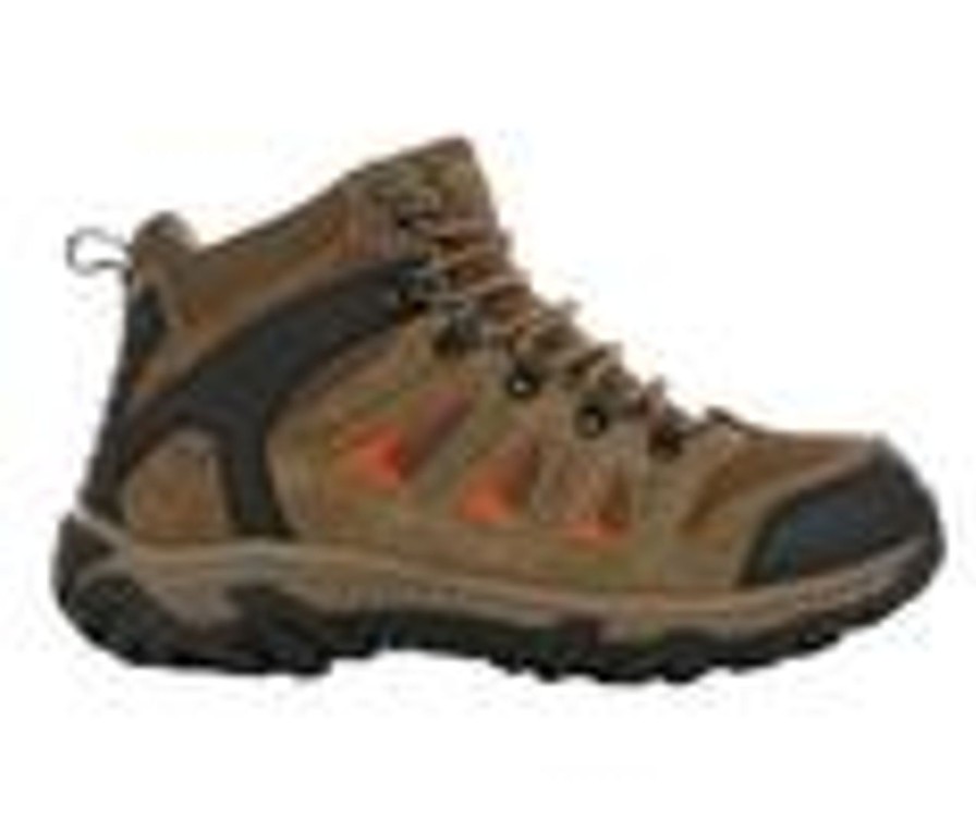 Men Northside Hiking And Hunting | Men'S Northside Camano Ridge Mid Hiking Boots Med Brwn/Orange