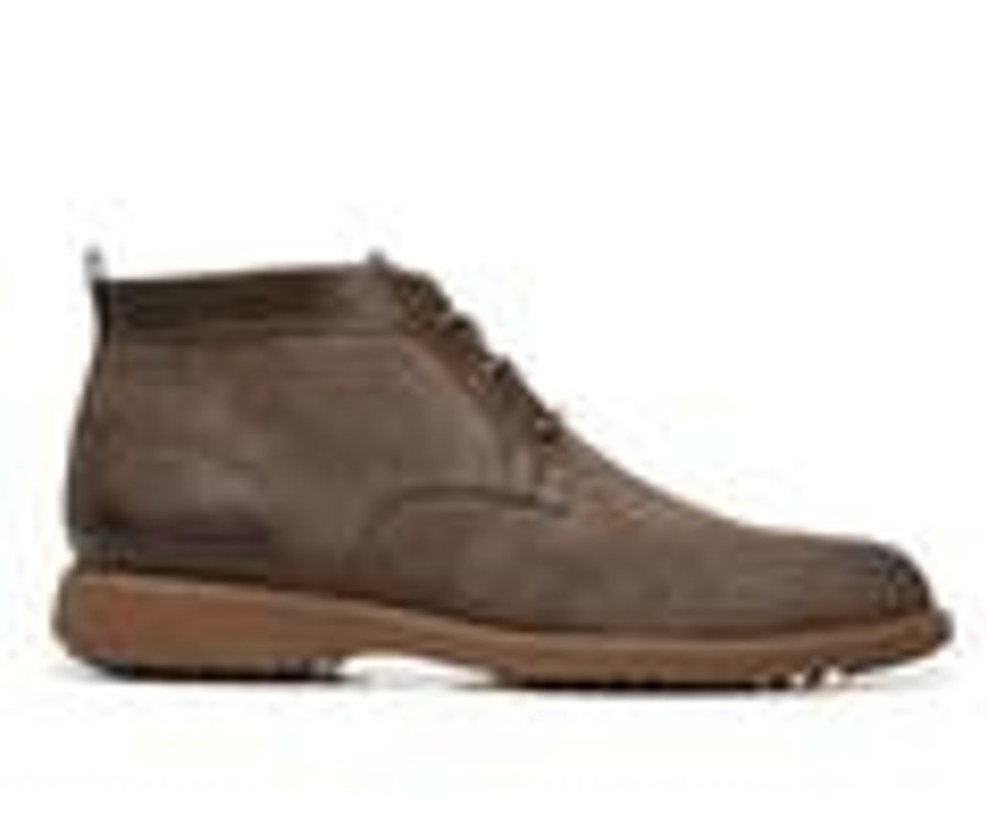 Men Dr. Scholls Boots | Men'S Dr. Scholls Sync Up Chukka Dress Shoes Chestnut Brown