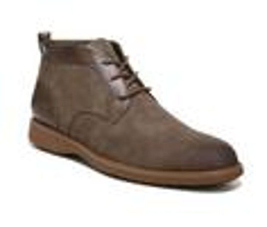 Men Dr. Scholls Boots | Men'S Dr. Scholls Sync Up Chukka Dress Shoes Chestnut Brown